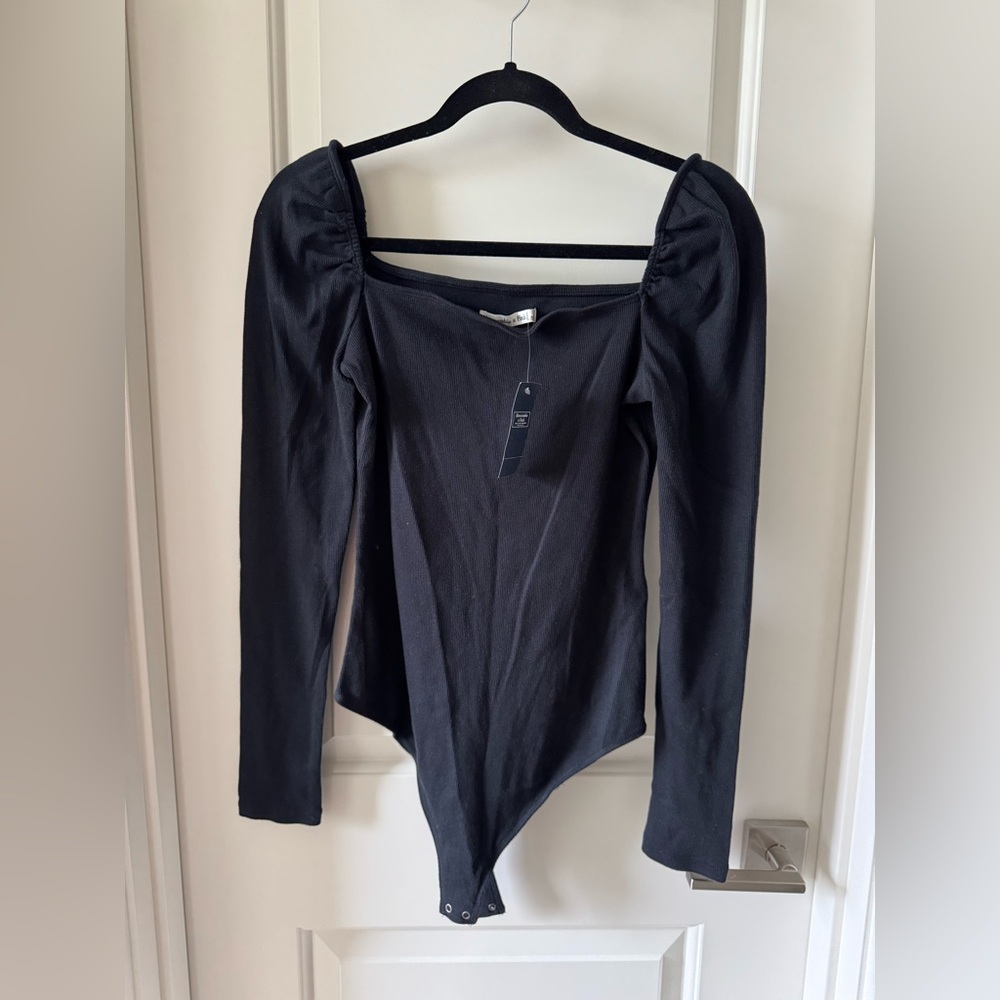 Abercrombie and Fitch black bodysuit, size Large